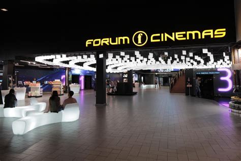 Forum Cinemas kino centro interjeras