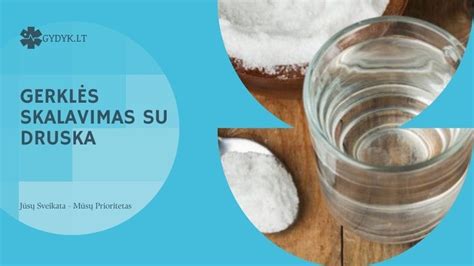 skalavimas druskos tirpalu