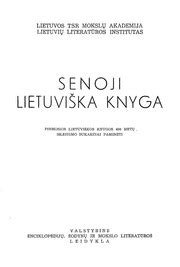 Senoji lietuviška knyga