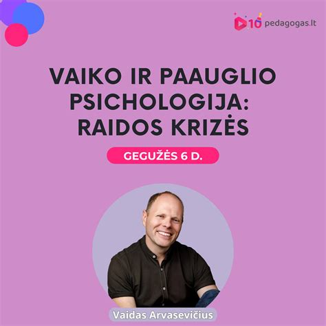 vaiko raidos etapas