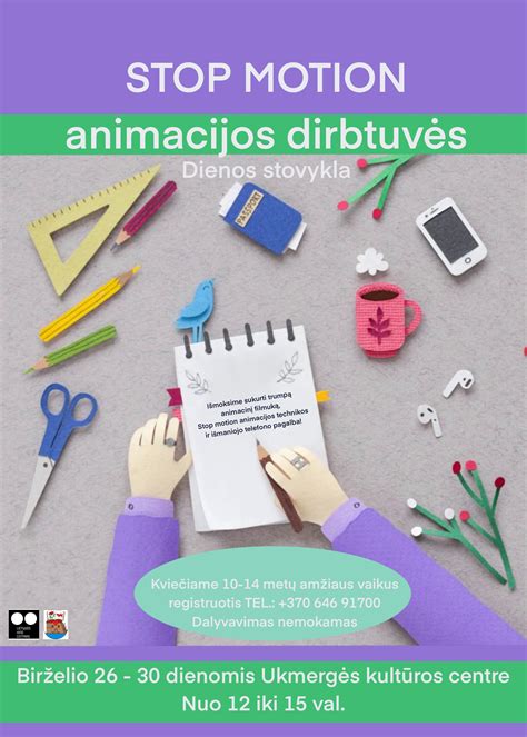 Animacijos dirbtuvės vaikams