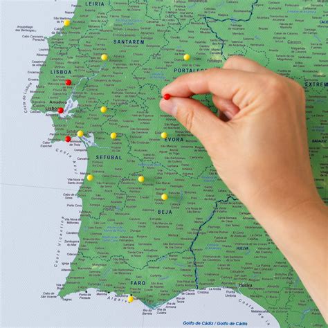 Portugalijos žemėlapis ir svarbiausi miestai