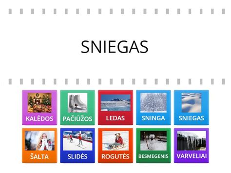 Snaigės ir žiemos simboliai