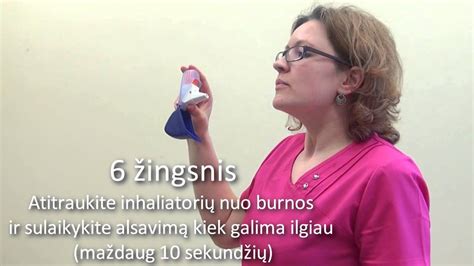 Vaizdinė priemonė: kaip teisingai naudoti inhaliatorių
