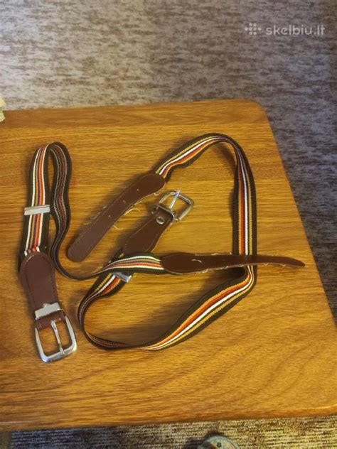 Vaikiški diržai skirtingų spalvų ir stilių