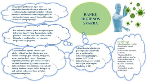 Infografika: rankų higienos svarba
