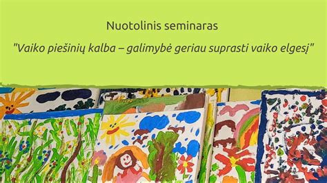 Vaiko piešinių evoliucija