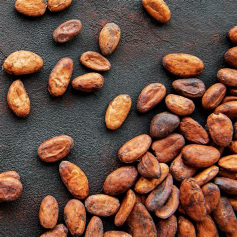 Kakavos pupelės ir kakavos sviesto tekstūra