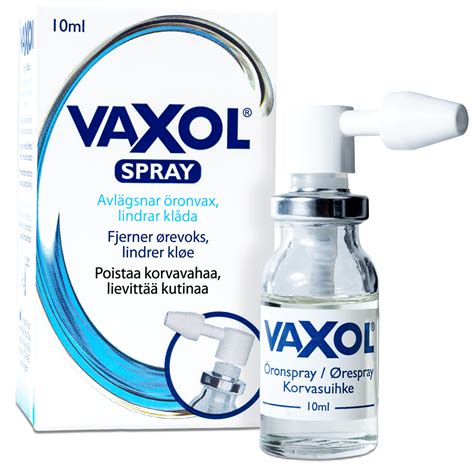 Pakuotė ir naudojimo schema „Vaxol“ purškalo