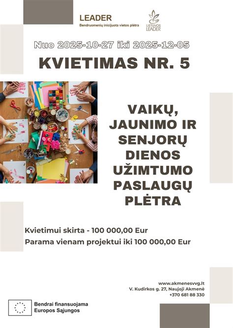 Senjorų užimtumo veikla