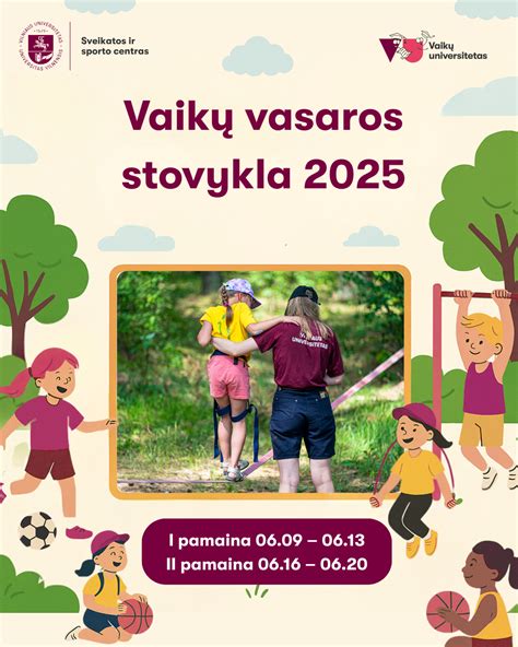 Vaikų vasaros stovyklos veiklos