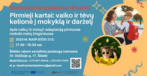 Vaiko ir tėvų pokalbis apie mokyklą