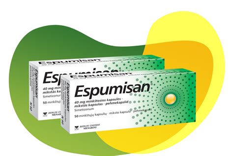 Espumisan vaistų pakuotė