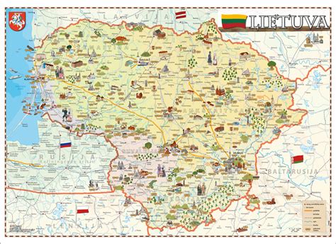 Žemėlapis, rodantis tamsiasias Lietuvos vietoves keliuose