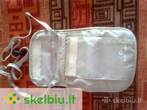 Schema, kaip nešioti pinigines ant kaklo ir juosmens