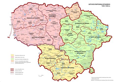 Partizanų organizacijų žemėlapis