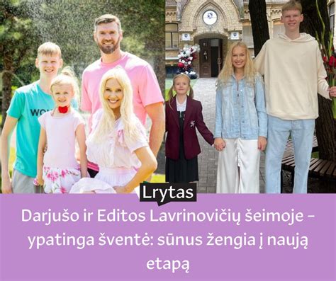 Darjušo ir Editos Lavrinovičių šeima su vaikais