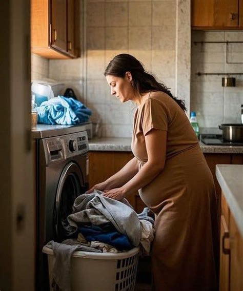 Moters, ruošiančios daiktus gimdymui