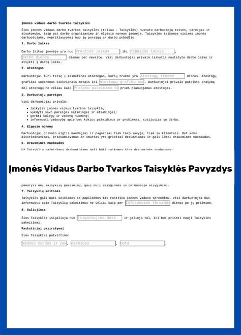 Bendravimo tvarkos pavyzdys: kas antras savaitgalis ir trečiadienis