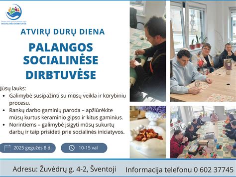 Lankytojų darbai socialinėse dirbtuvėse