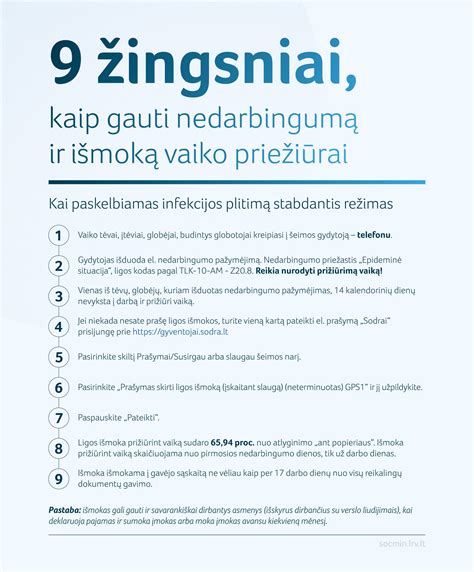 Nuo kada galima gauti vaiko priežiūros išmoką