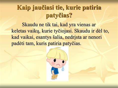 Vaikai, kurie patiria patyčias