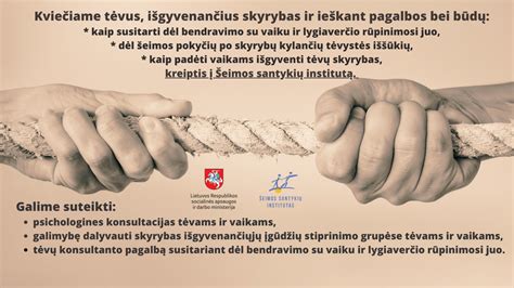 Schematinis šeimos santykių pavaizdavimas skyrybų metu