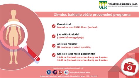 Infografika: Gimdos kaklelio vėžio prevencija ir rizikos veiksniai