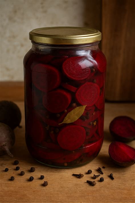 Marinuoti burokėliai stiklainyje