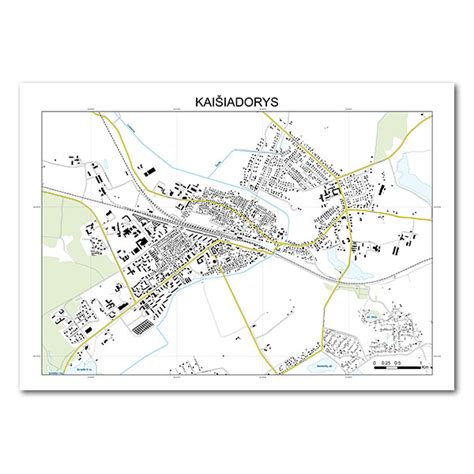 Kaišiadorių rajono žemėlapis su pažymėta Baruolių vietove