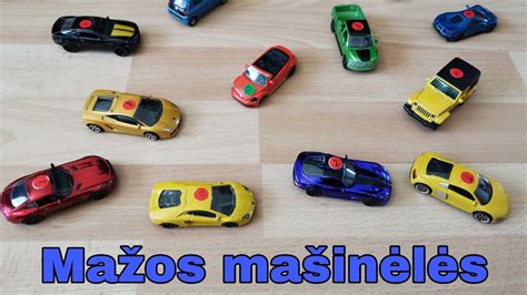 Vaikiškos metalinės mašinėlės