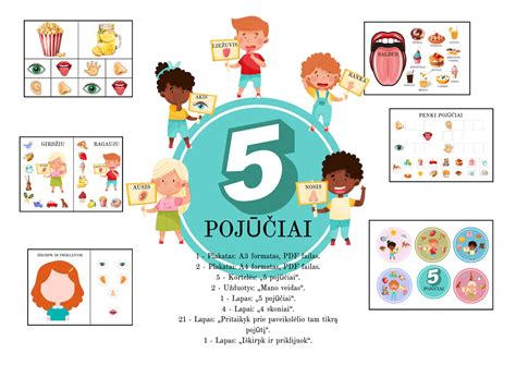 Vaikai tyrinėja pasaulį per 5 pojūčius