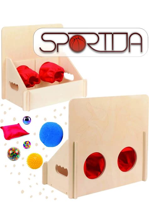 Sensorinė dėžė su įvairiomis medžiagomis