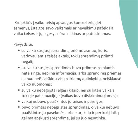 Schema vaiko teisiu apsaugos sistemos