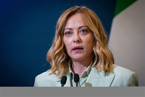 Italijos ministrė pirmininkė Giorgia Meloni