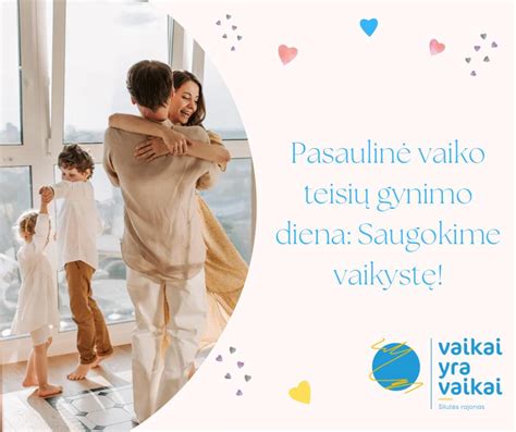 Ilustracija, vaizduojanti vaikų teisių gynimo simbolį