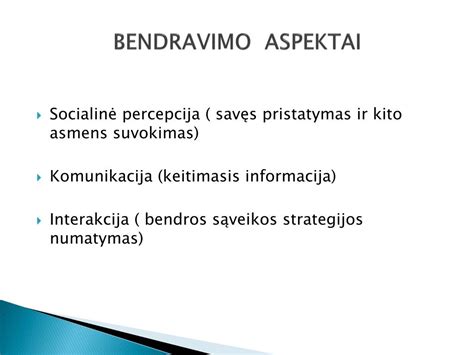 Schema: 7 pagrindiniai bendravimo su vaiku aspektai