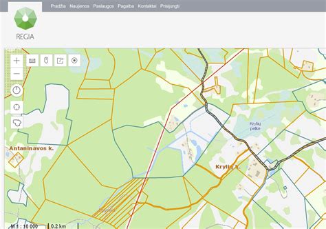 Lietuvos žemėlapis su pažymėtomis vietovėmis, kur atliekami gimdos kaklelio tyrimai