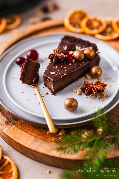Šokoladinė Kalėdinė tarta