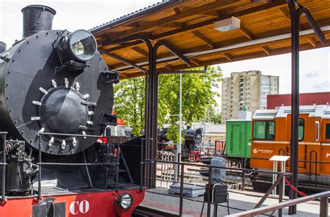 traukinių ekspozicija Geležinkelių muziejuje