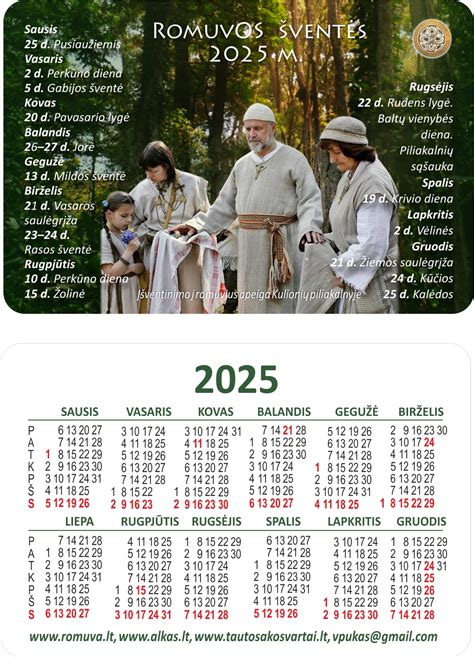 Lietuvos rudens švenčių kalendorius