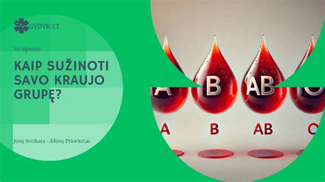 Schema, kaip vaikas paveldima kraujo grupę iš tėvų