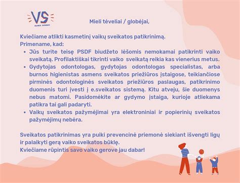 vaikų sveikatos patikrinimo amžiaus grupės