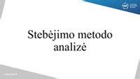 Stebėjimo ir analizės schema