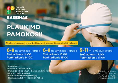 plaukimo pamokos vaikams