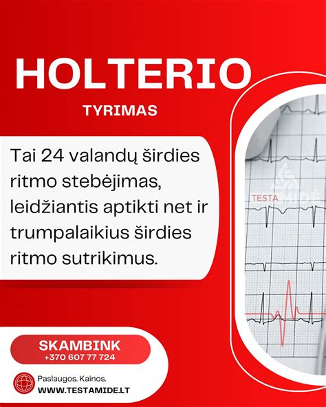 Nėščioji, kuriai atliekamas Holterio tyrimas