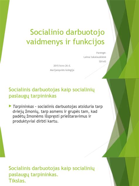 Socialinio darbuotojo ir kliento bendravimas