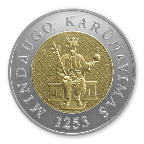 Moneta su Mindaugo atvaizdu