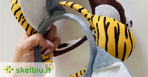 vaikiški lankeliai su gyvūnų ausimis