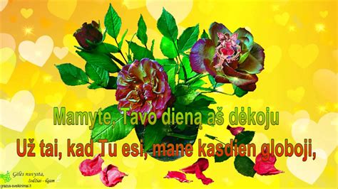 Gražūs sveikinimai mamai